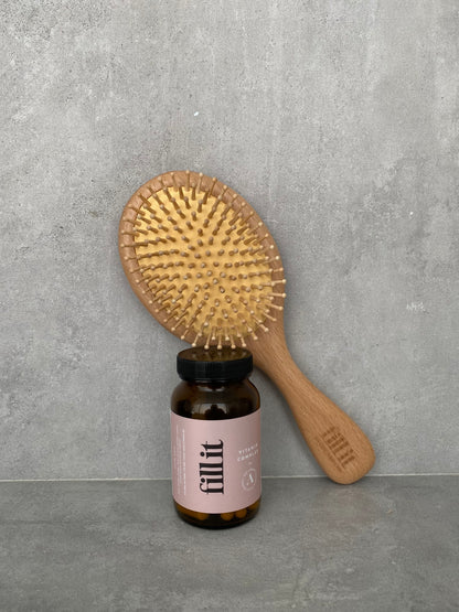 Premium Bamboo Hairbrush S/L